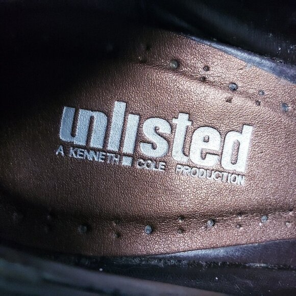 Vintage 90s y2k Bratz Brown Vegan Leather Chunky Heeled Pump Heel Size 7.5 - Picture 9 of 11